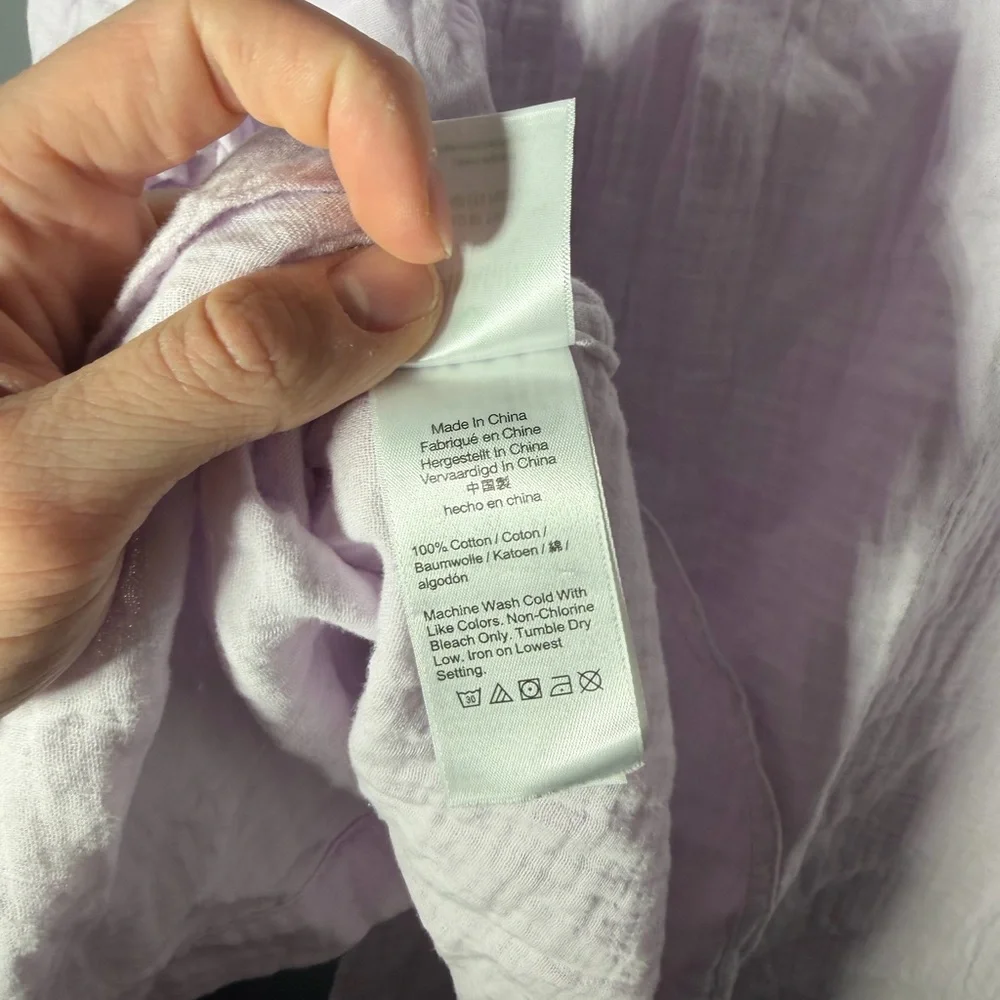 J.Crew Garçon Classic Double Gauze Shirt Size 14 - Picture 4 of 5